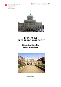 EFTA-Chile Free Trade Agreement; Opportunities for Swiss Business-1